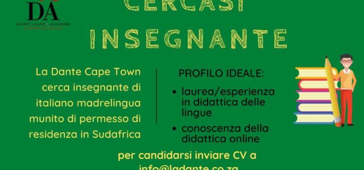 Insegnare italiano a La Dante di Cape Town